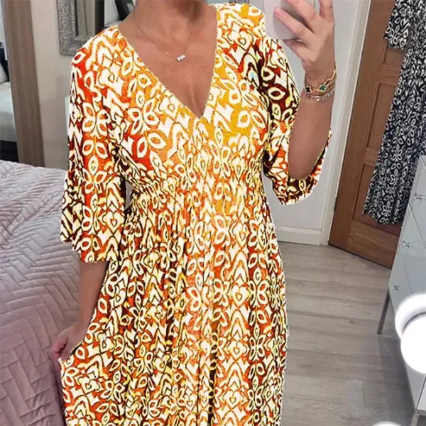 MARISE VINTAGE HIGH-WAIST MAXI DRESS