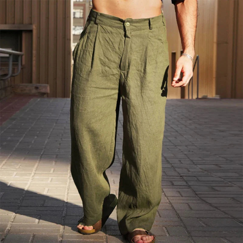 ZAIR™ Wide-Leg Summer Linen Trousers