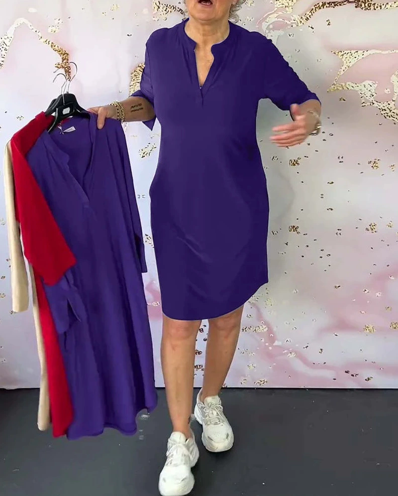 ELARA | Elegant V-Neck Dress