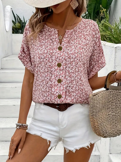 Verna | Elegant Blouse With Floral Print