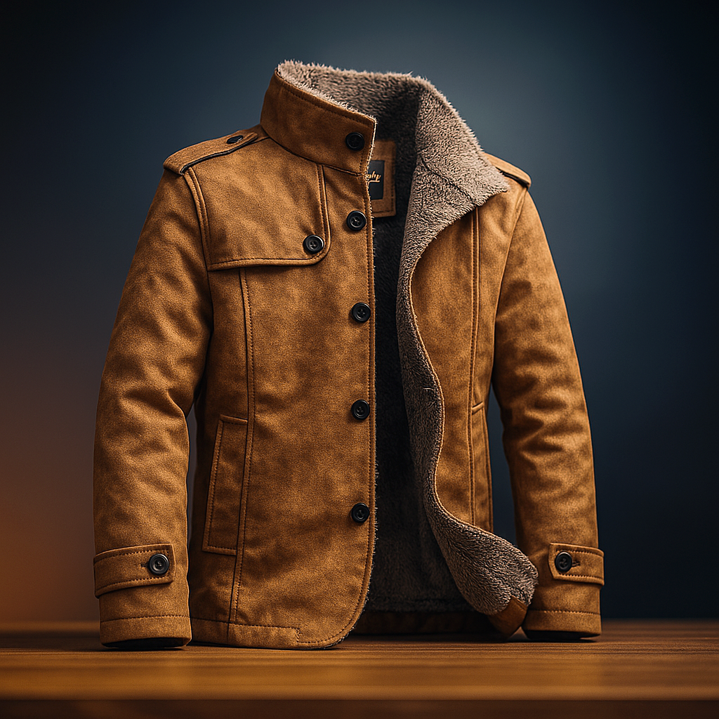 TRENTON™ Merino-Lined Suede Overcoat