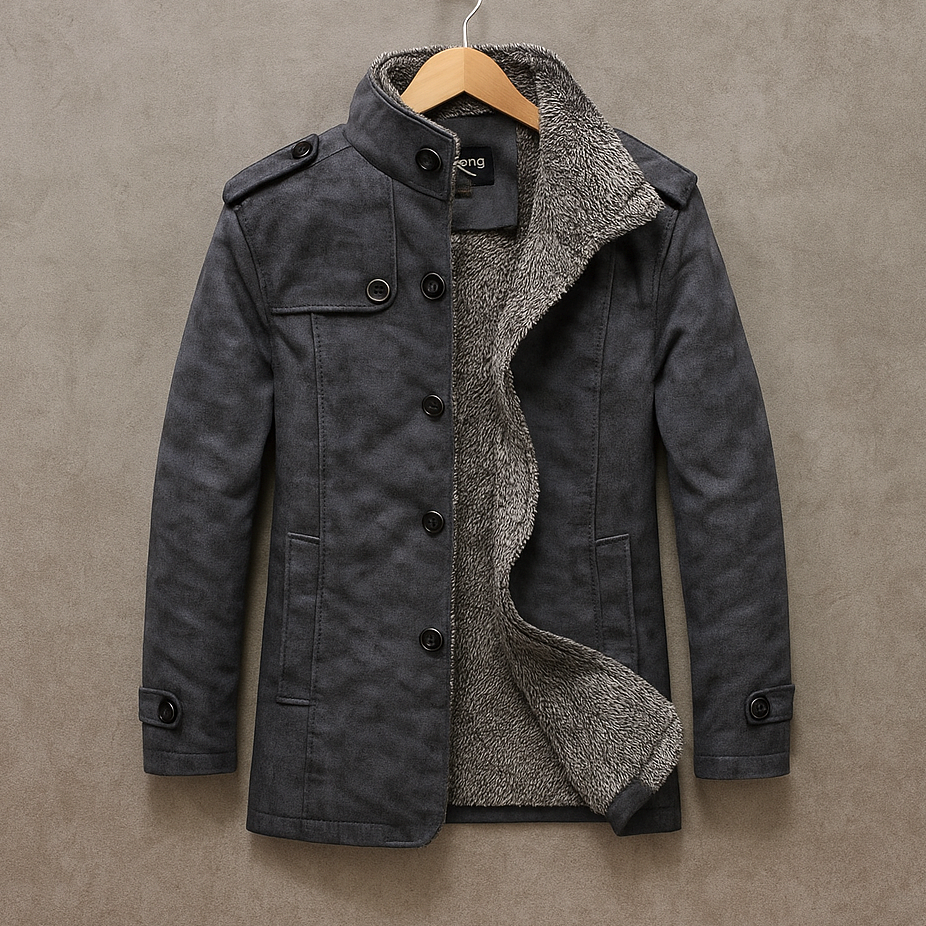 TRENTON™ Merino-Lined Suede Overcoat
