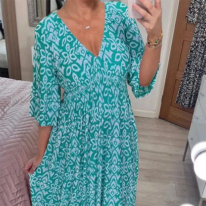 MARISE VINTAGE HIGH-WAIST MAXI DRESS