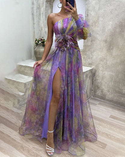 Cecilia | Elegant Split Dress