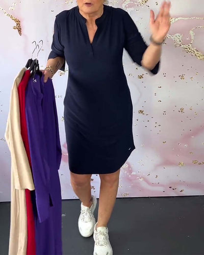 ELARA | Elegant V-Neck Dress