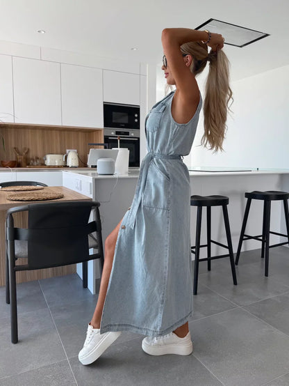 Louisa | Maxi Denim Jurk