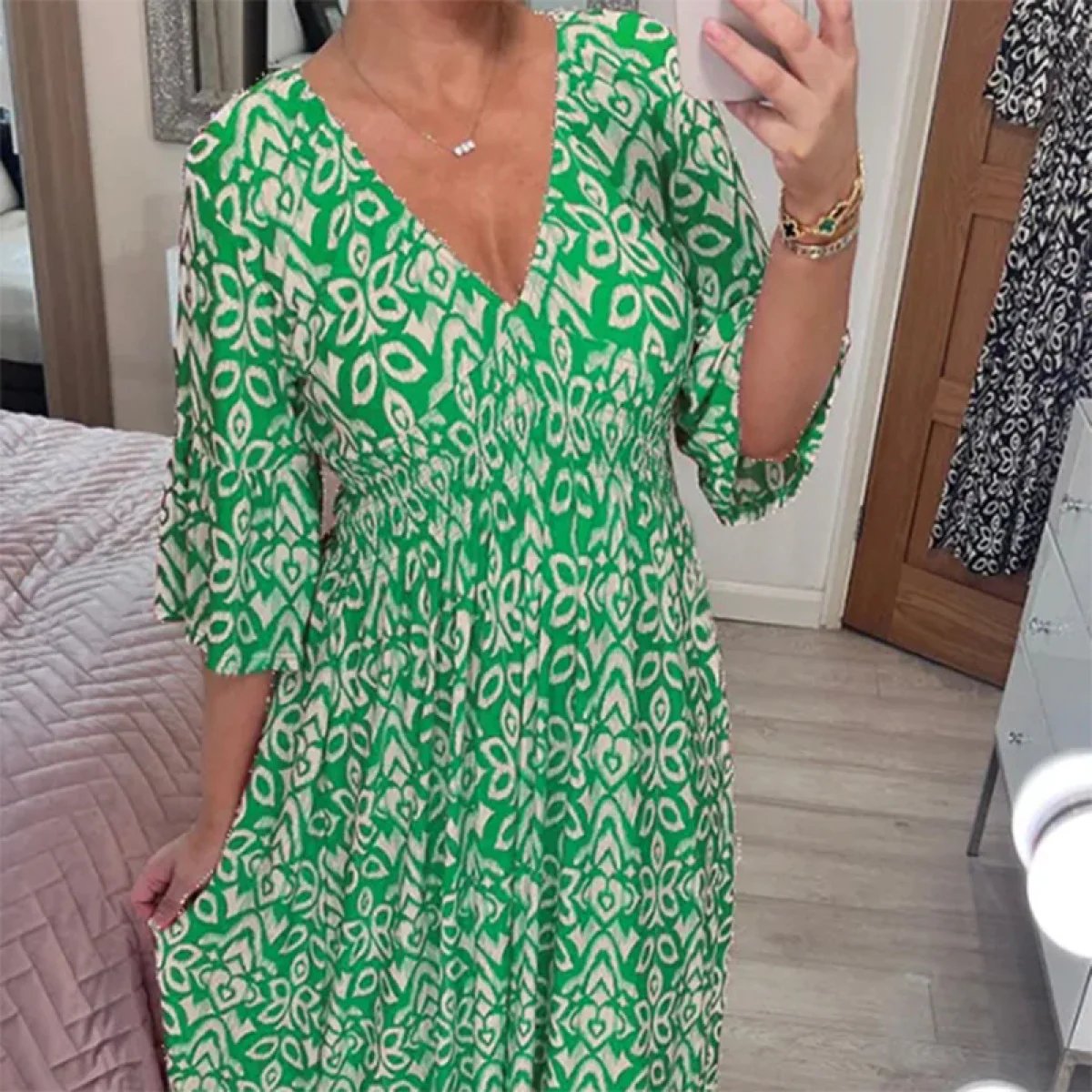 MARISE VINTAGE HIGH-WAIST MAXI DRESS