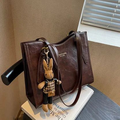 LENA Vegan Leather Shoulder Bag