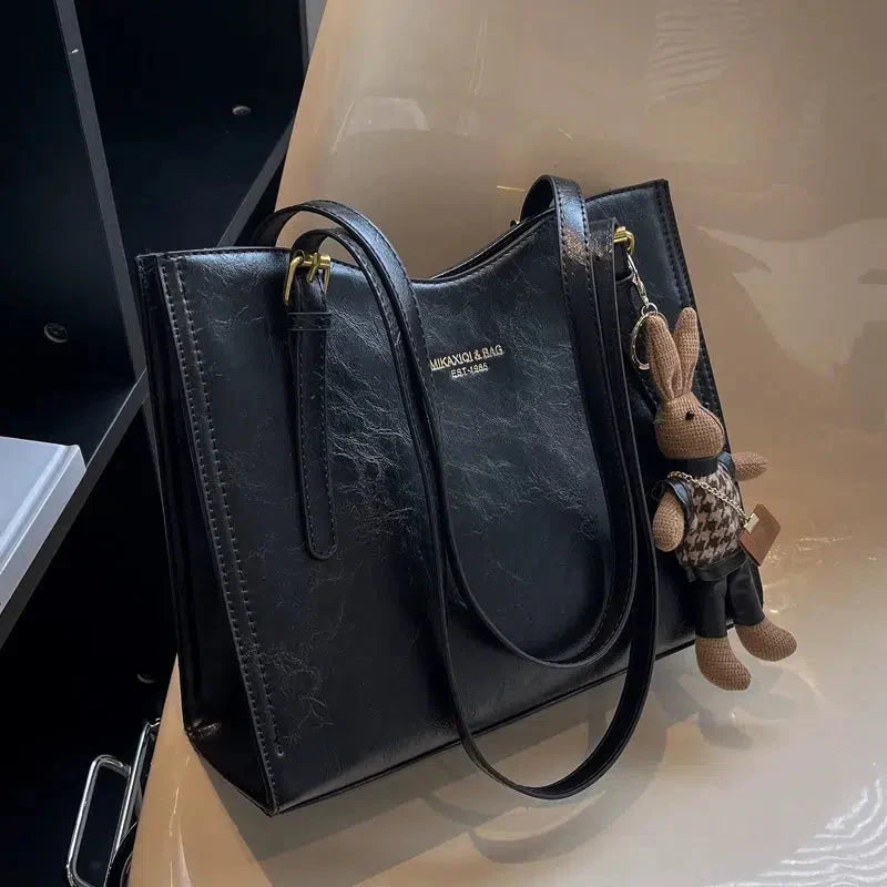 LENA Vegan Leather Shoulder Bag