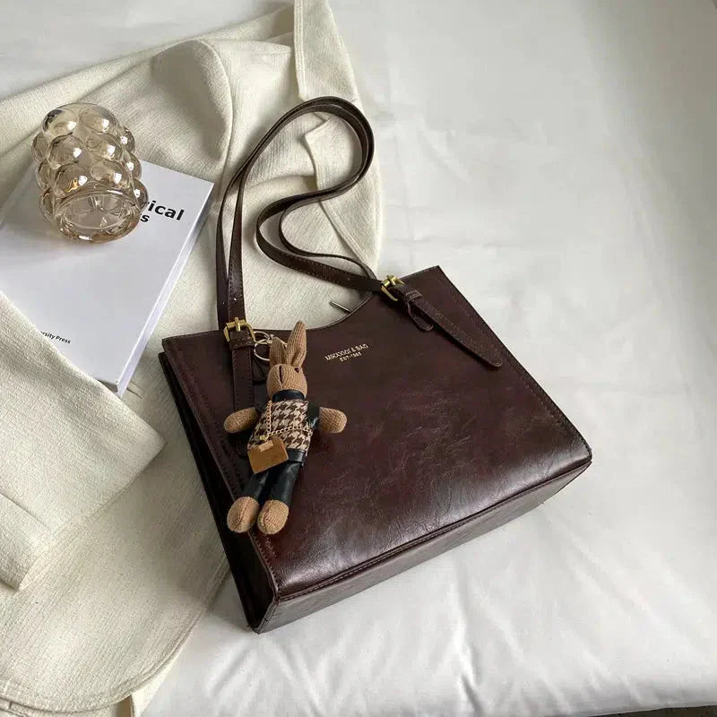 LENA Vegan Leather Shoulder Bag