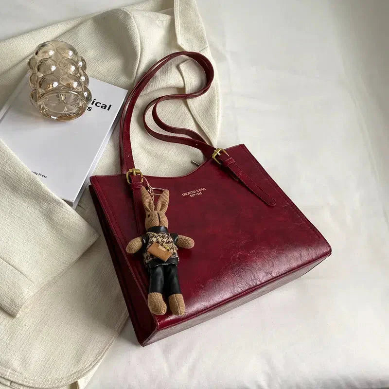 LENA Vegan Leather Shoulder Bag