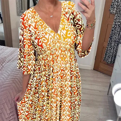 MARISE VINTAGE HIGH-WAIST MAXI DRESS