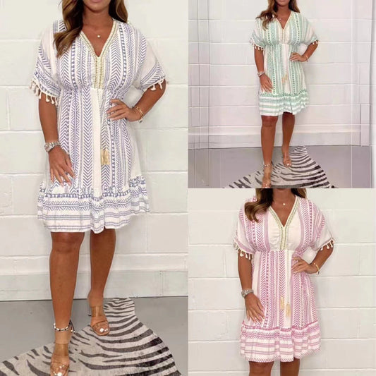 LUVENZA Breezy Cotton Summer Dress
