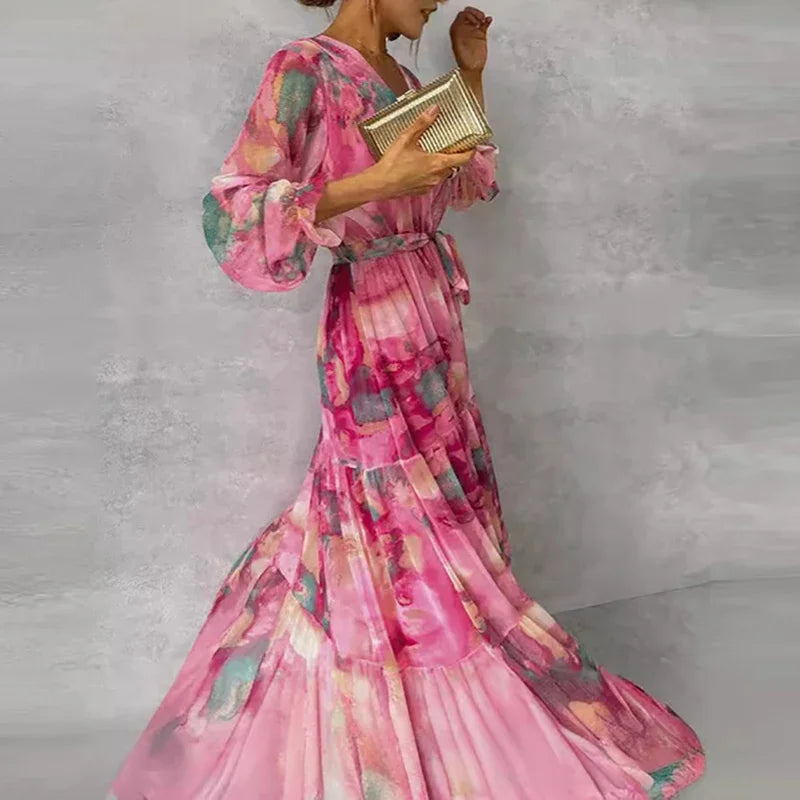 Emily - Elegant Floral Dress