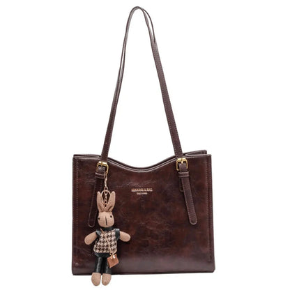 LENA Vegan Leather Shoulder Bag