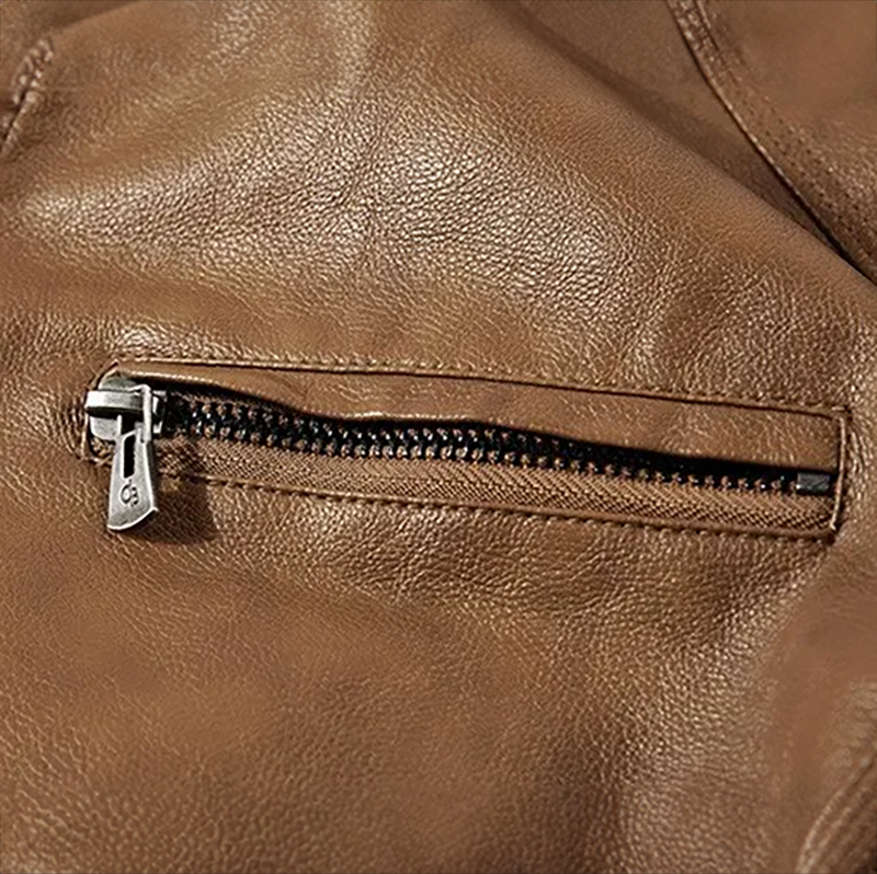 BROOKSON™ Vintage Leather Jacket