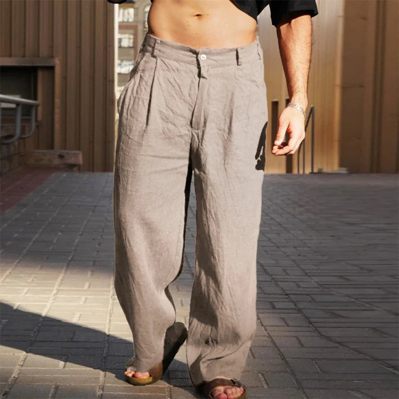 ZAIR™ Wide-Leg Summer Linen Trousers
