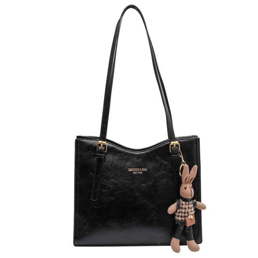 LENA Vegan Leather Shoulder Bag