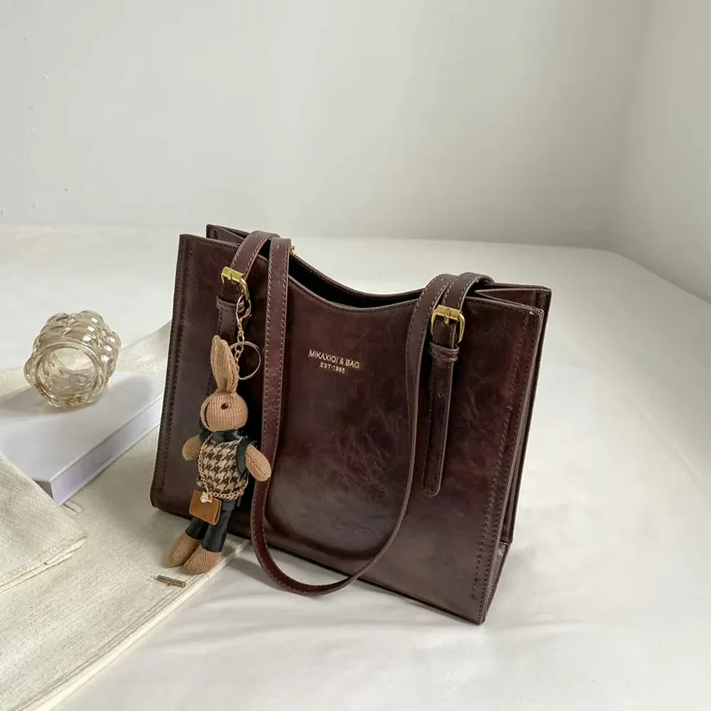 LENA Vegan Leather Shoulder Bag
