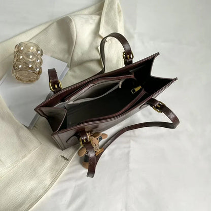LENA Vegan Leather Shoulder Bag