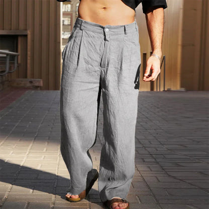 ZAIR™ Wide-Leg Summer Linen Trousers