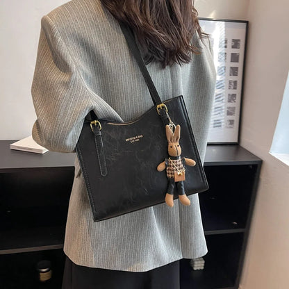 LENA Vegan Leather Shoulder Bag