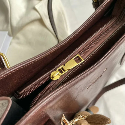 LENA Vegan Leather Shoulder Bag