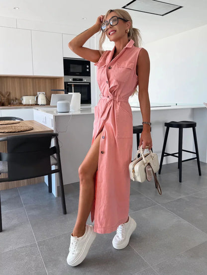 Louisa | Maxi Denim Jurk