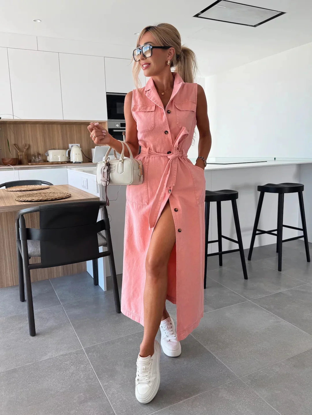 Louisa | Maxi Denim Jurk
