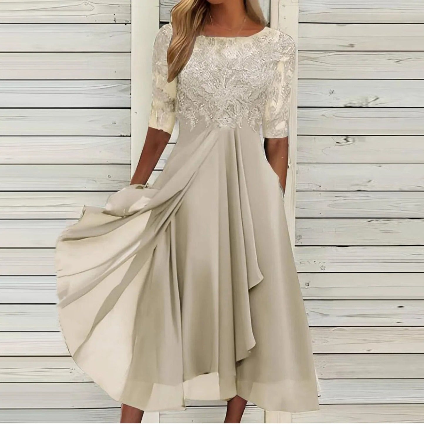 Zaria™ Lace Embroidered Dress