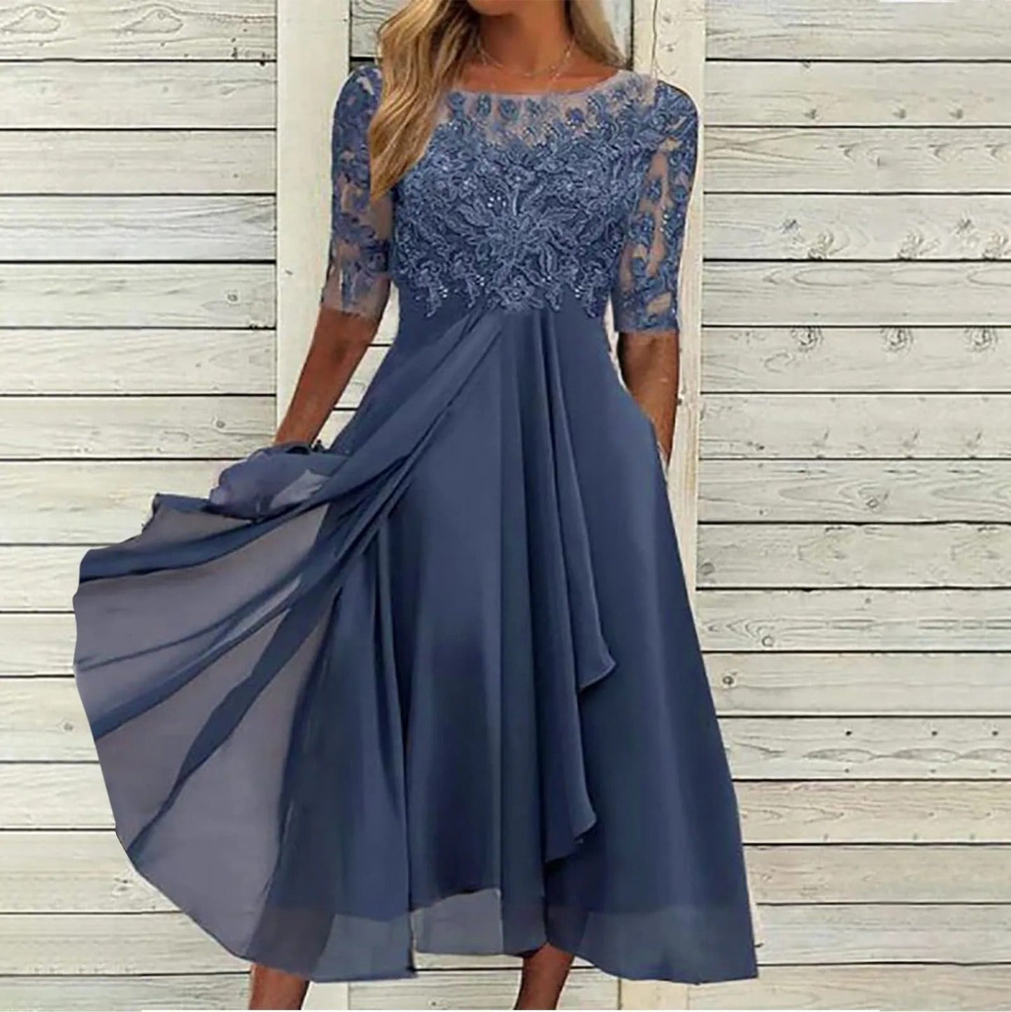 Zaria™ Lace Embroidered Dress