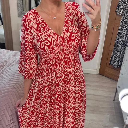 MARISE VINTAGE HIGH-WAIST MAXI DRESS