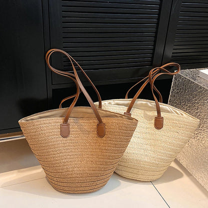 Stylish Straw Tote
