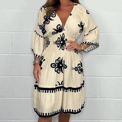 SERENA SUMMER PRINTED DRESS