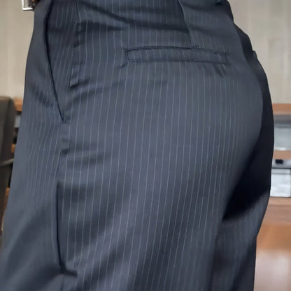VERONA HIGH-WAIST STRAIGHT TROUSERS