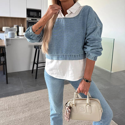 MILANO DENIM TWO-PIECE SET